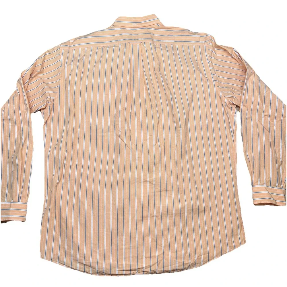 Polo Ralph Lauren Vintage Button Down 100%‎ Two Ply Cotton Men's XL